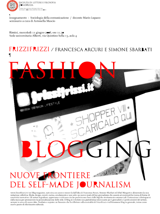 Fashion Blogging. Le nuove frontiere del selfmade journalism