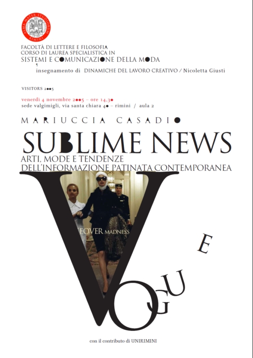 SuBlime News arti, mode e tendenze dell’informazione patinata contemporanea