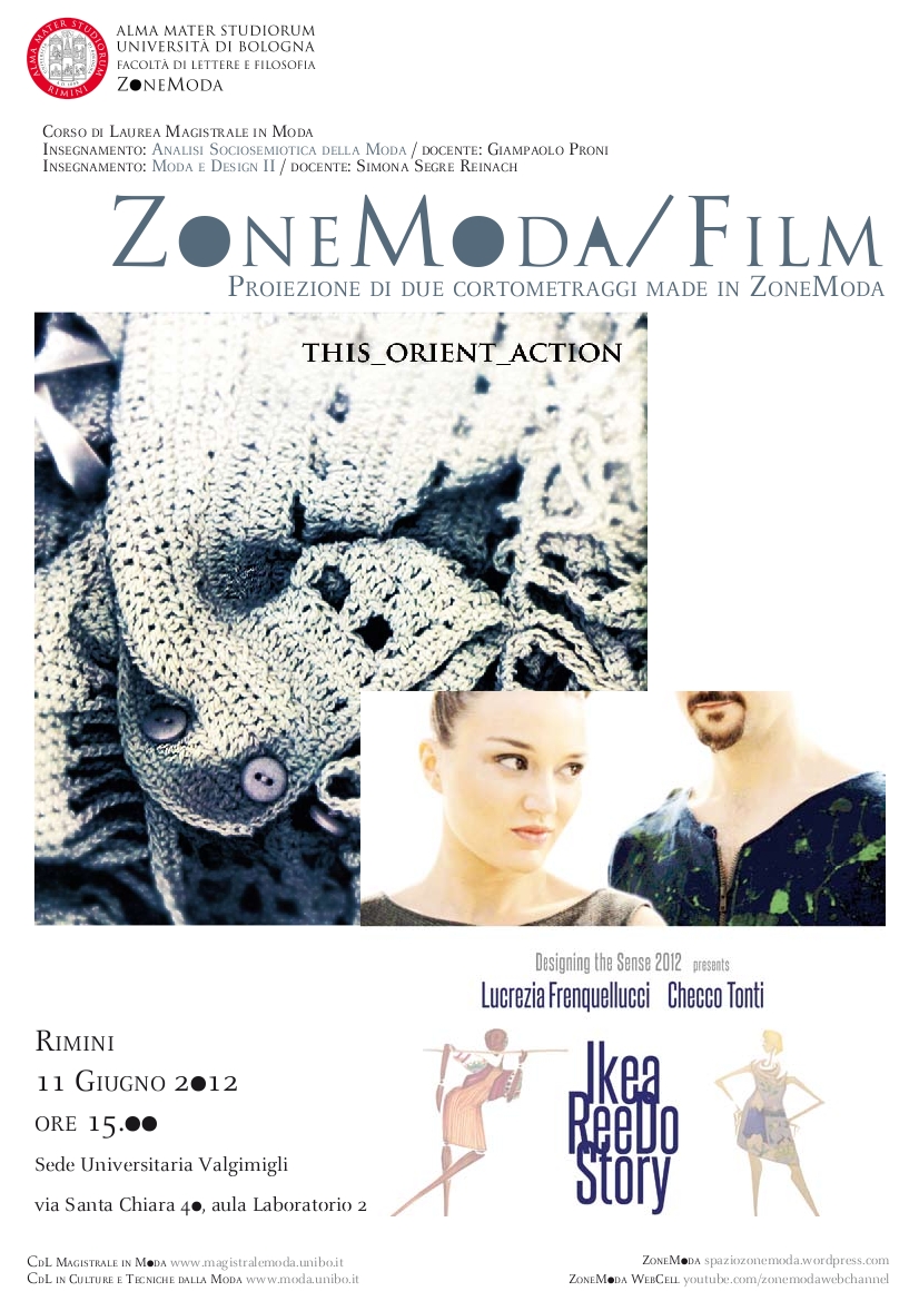ZONEMODA / FILM Proiezione di due cortometraggi made in ZoneModa